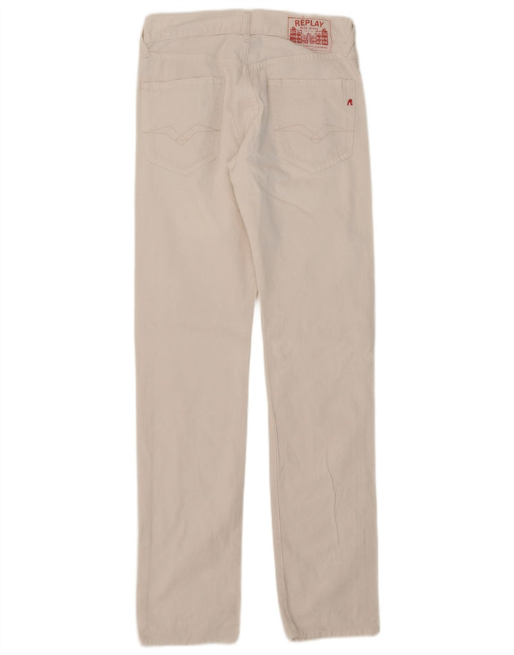 Replay Jean Slim Femme W30 L34 Blanc