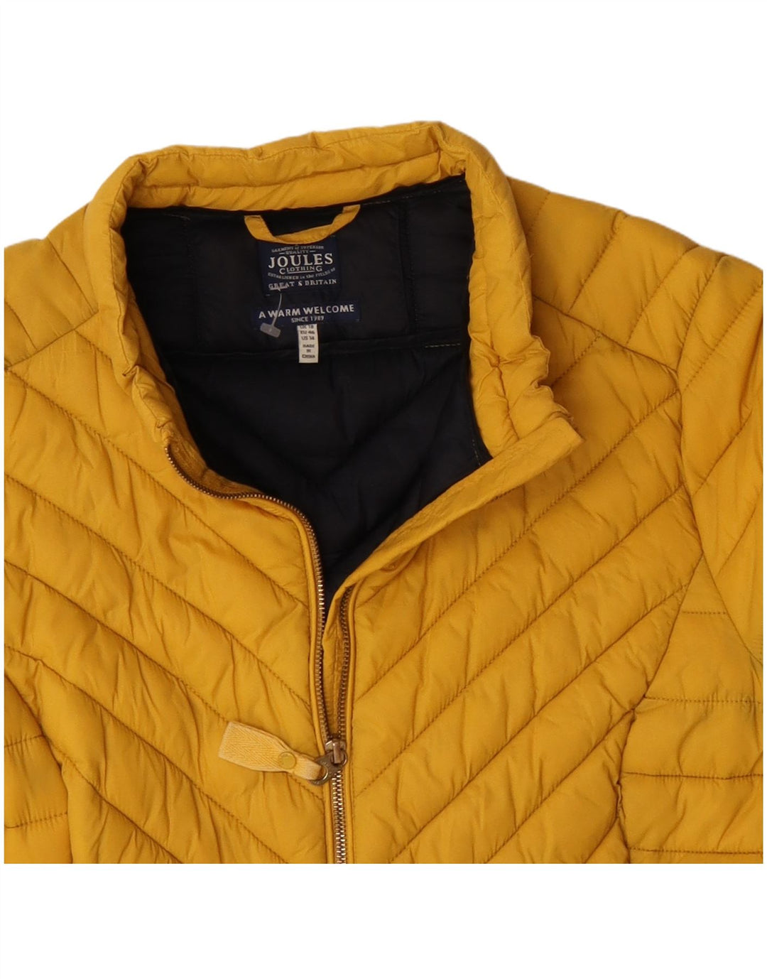 JOULES Veste matelassée Femme UK 18 XL Jaune Polyamide
