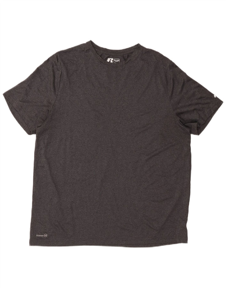 RUSSELL ATHLETIC T-shirt Dri-Power pour homme UK 46/48 XL Gris Polyester