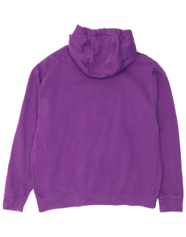Nike Pull à capuche pour homme en coton violet Taille L