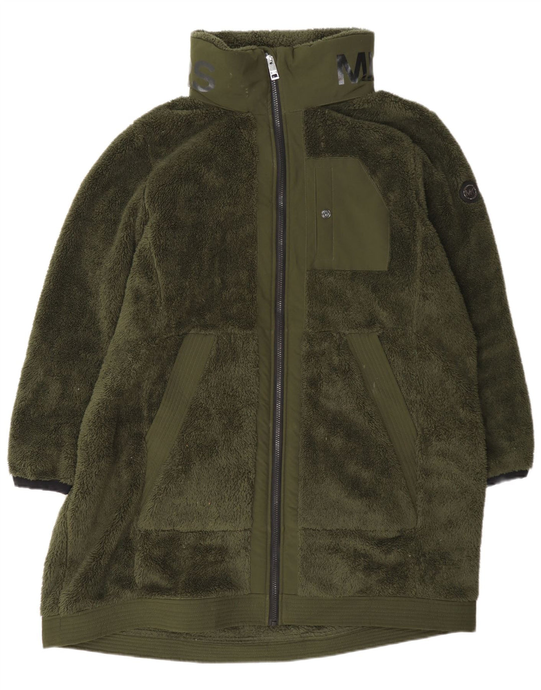 Michael Kors Manteau polaire pour femme UK 20 2XL Vert Polyester