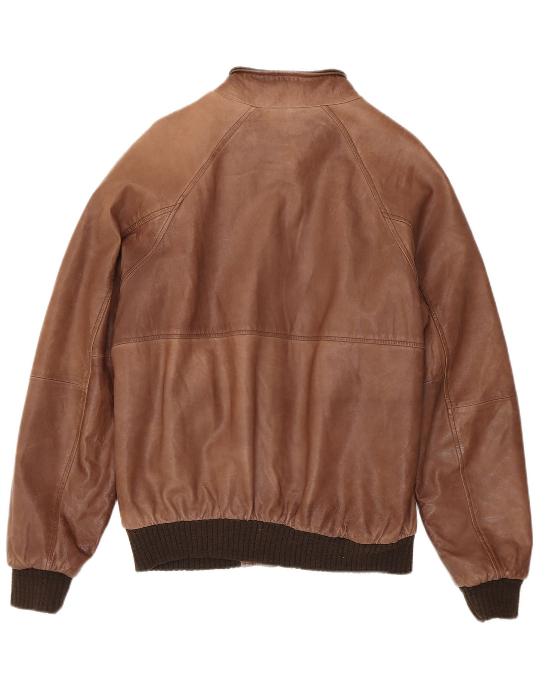 veste en cuir homme vintage IT 50 Grand Marron