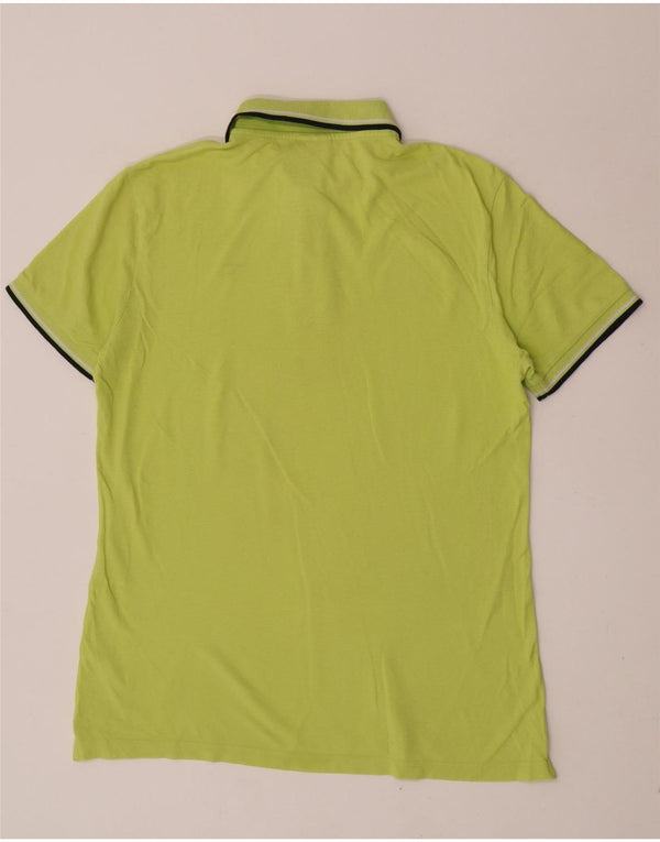 Diadora Polo Homme XL Vert Rayé Coton