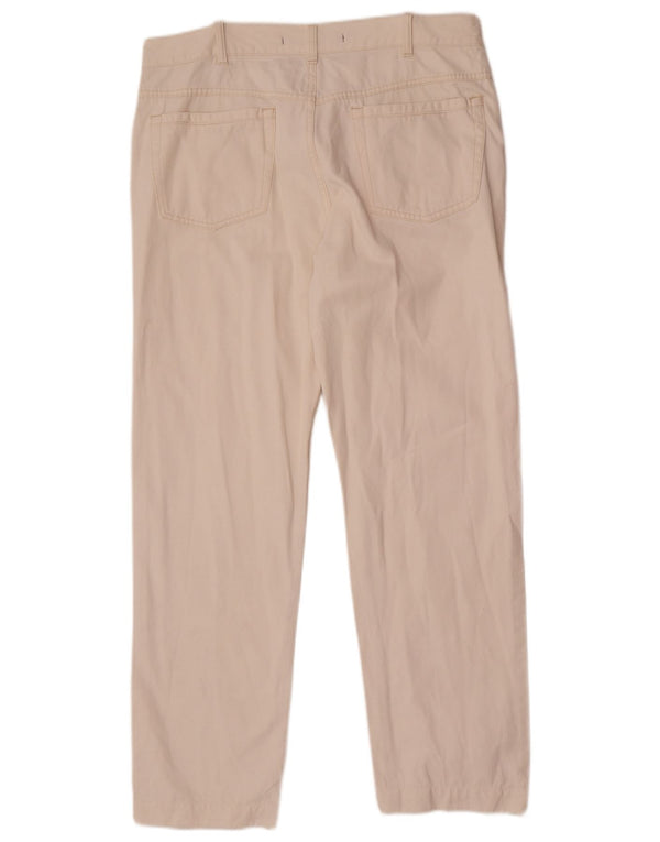 Incotex Pantalon décontracté droit pour homme W32 L30 Blanc Coton