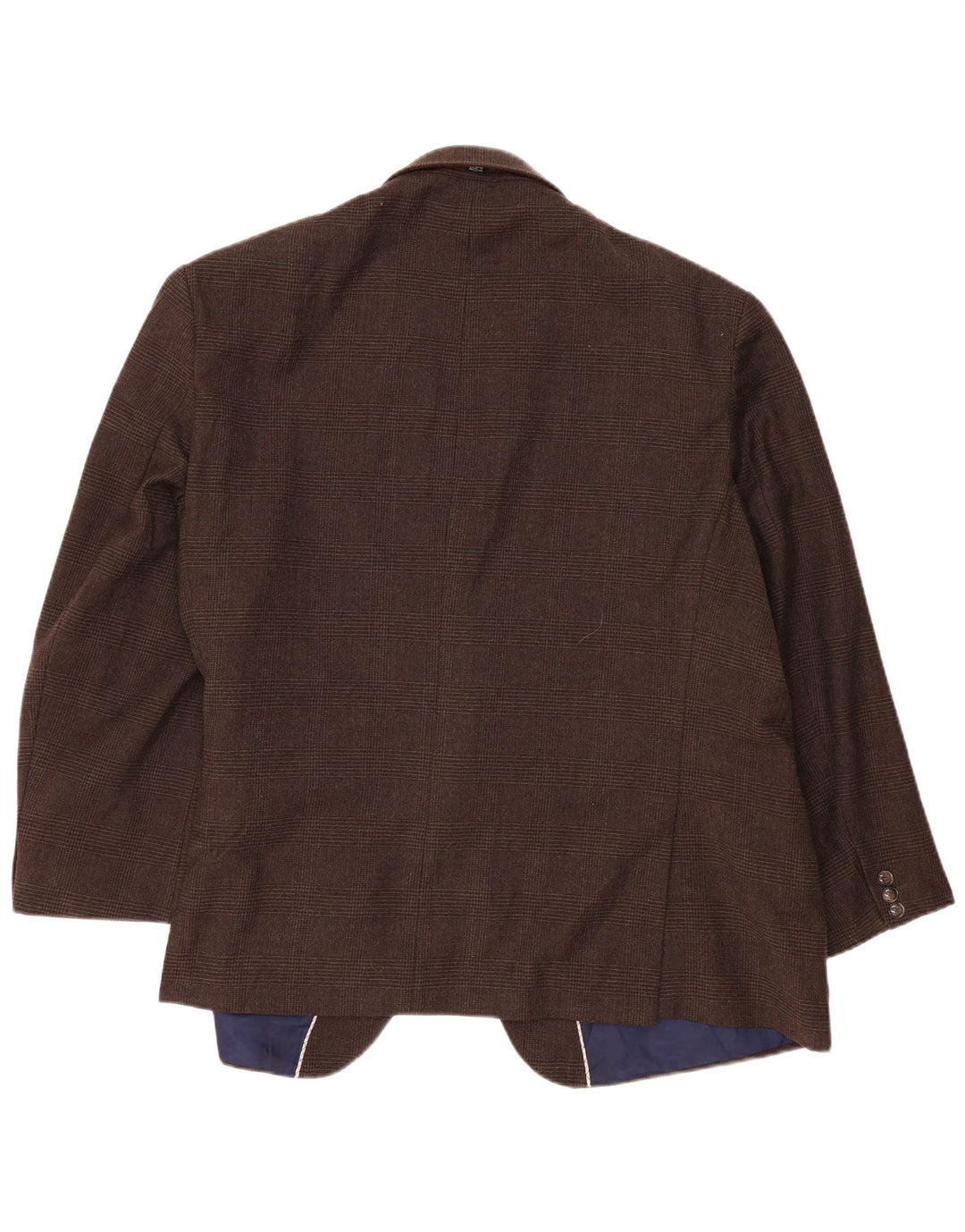 Marks & Spencer Veste blazer à 2 boutons pour homme UK 52 3XL Marron pied-de-poule