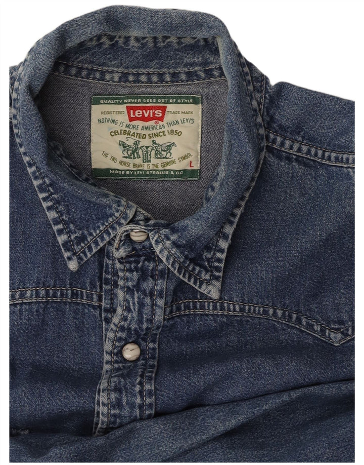 LEVI'S Chemise en Jean Homme Bleu Large