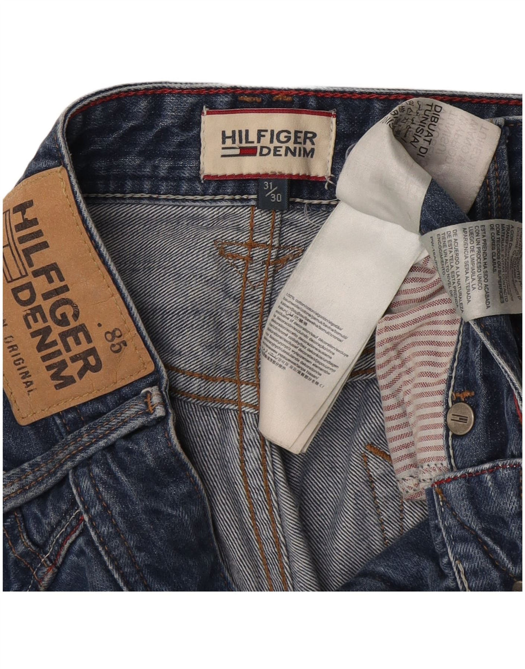 Tommy Hilfiger Jean droit homme W31 L30 bleu coton