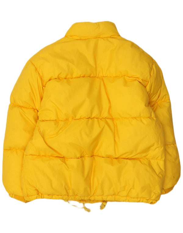 Ragazza Veste matelassée pour femme UK 14 Large Jaune Polyamide