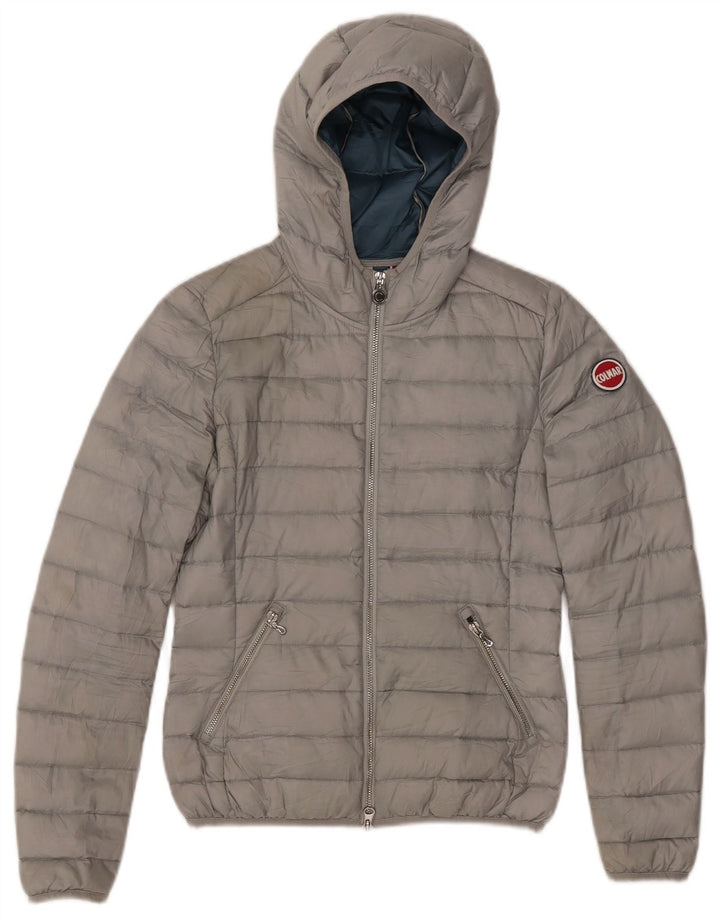 Colmar Veste matelassée à capuche pour femme IT 38 2XS Gris