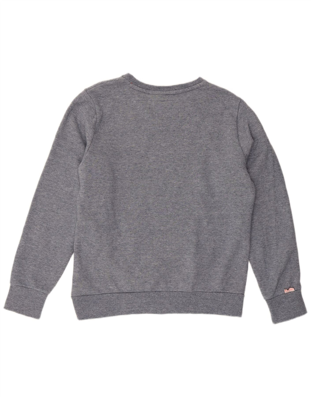 SUPERDRY Sweat Femme Pull UK 18 XL Gris Coton