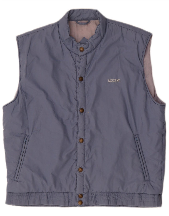 Aigle Gilet Homme UK 38 Bleu Moyen