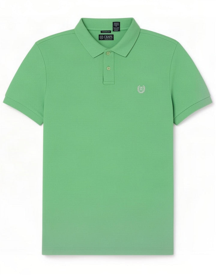 Polo Chaps pour homme en coton vert moyen
