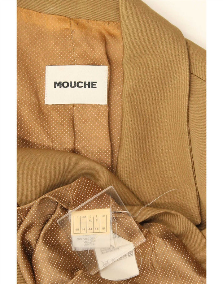 Mouche Veste Blazer Double Boutonnage Femme UK 18 XL Kaki