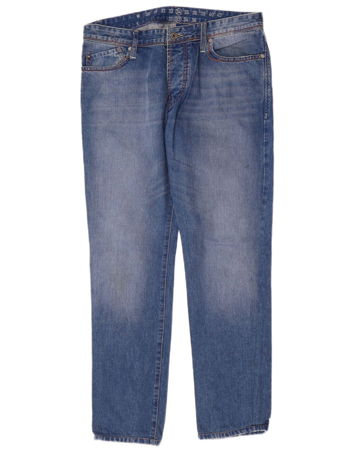 Joop Jean Fuselé Homme W34 L30 Bleu Coton