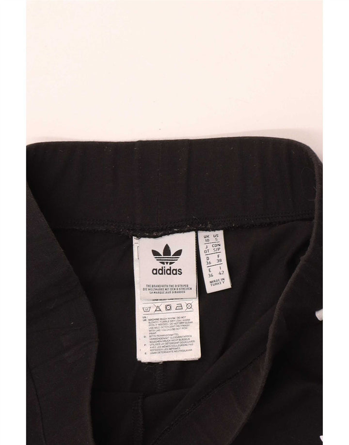 Adidas Leggings Femme UK 10 Petit Coton Noir
