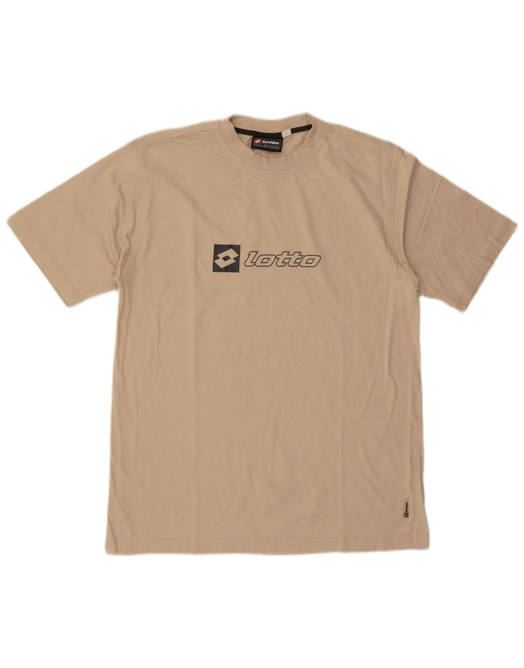 Lotto T-Shirt Graphique Homme Beige Moyen Coton