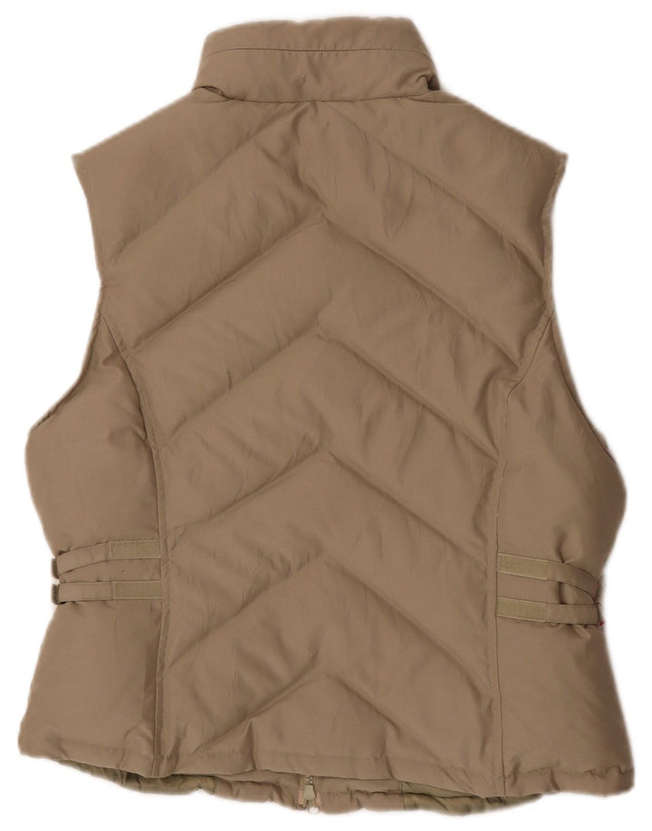 Blue Side Gilet rembourré à capuche pour femme UK 10 Petit Polyester Beige