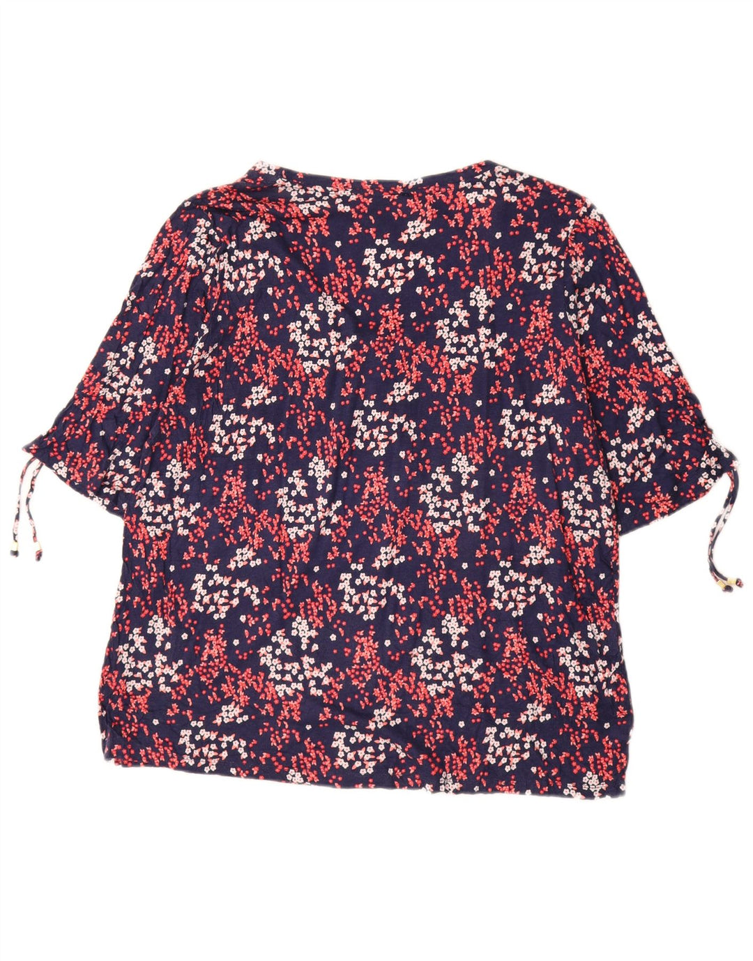 MICHAEL KORS Chemisier Femme Top UK 18 XL Bleu Marine Floral Synthétique