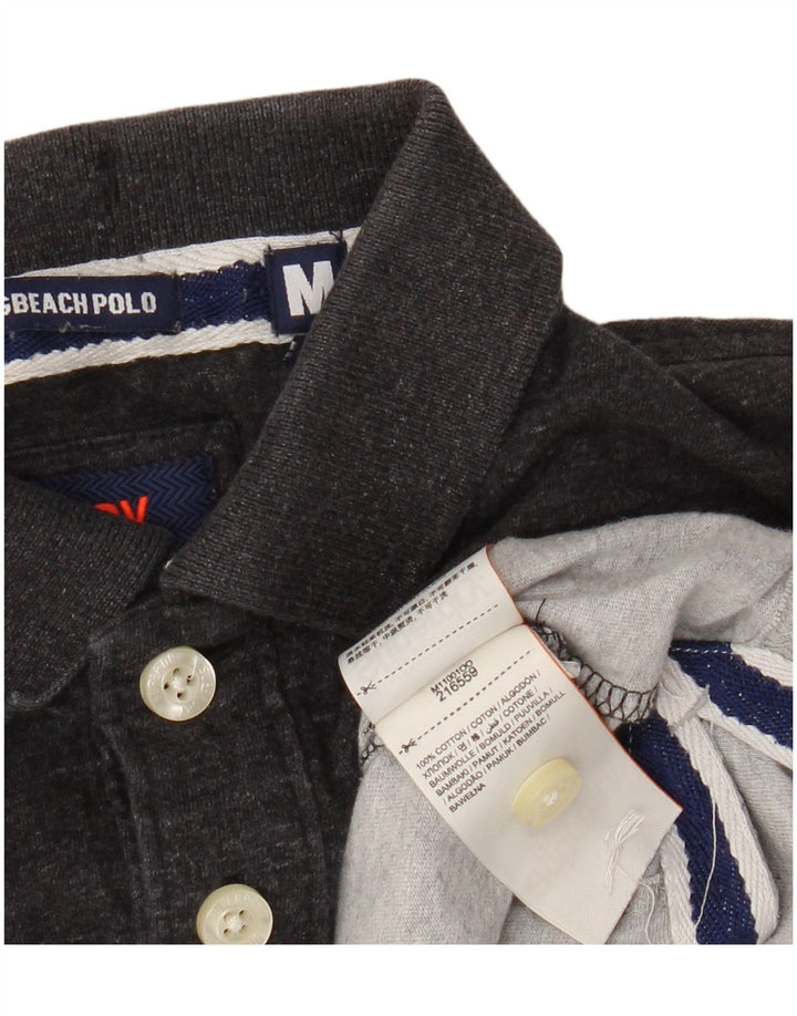 Superdry Polo Homme Gris Moyen Colourblock Cotton