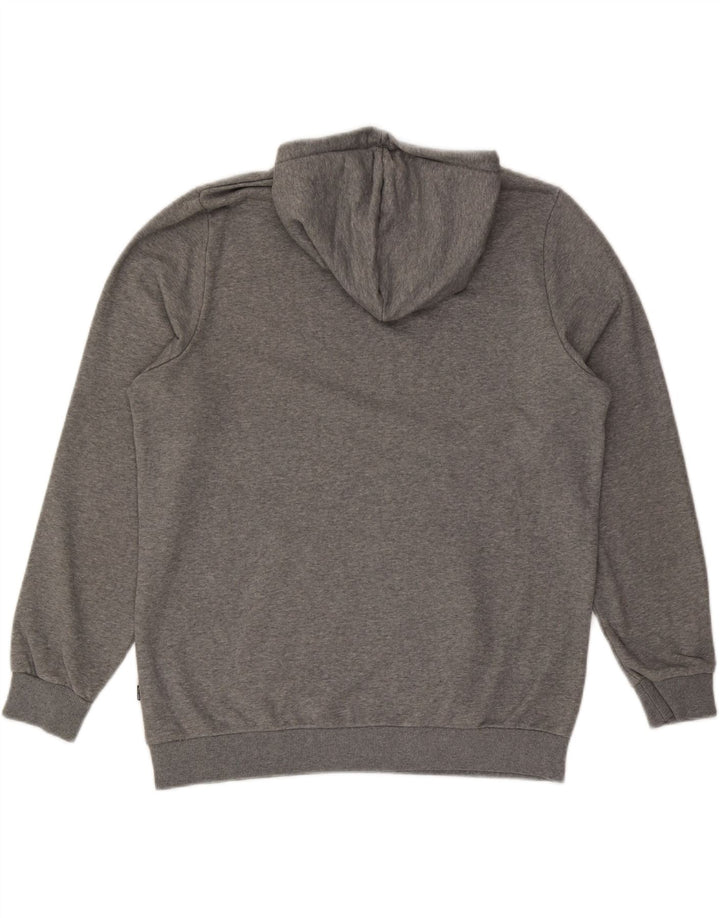 PUMA Pull à capuche pour homme Large Gris Coton