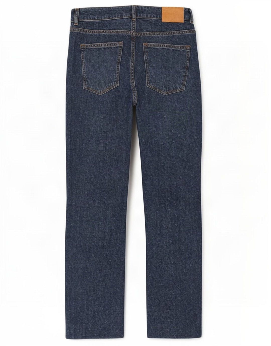Zara Jean droit pour femme EU 38 Small W28 L28 Bleu à pois
