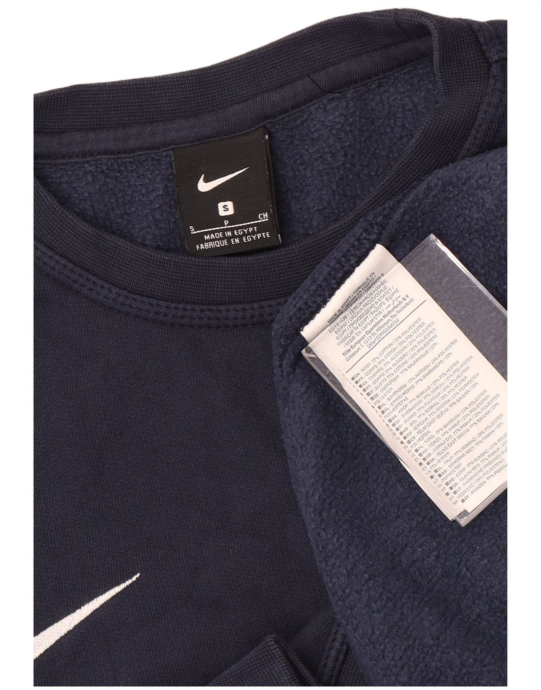 Nike Sweat-shirt pour homme en coton bleu marine Taille S