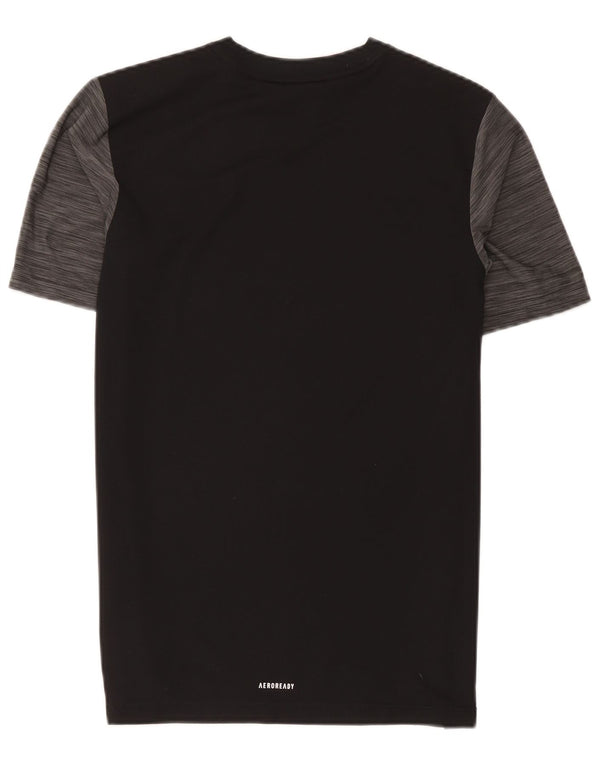 Adidas Garçon Aeroready Graphic T-Shirt Top 15-16 ans Gris Colorblock