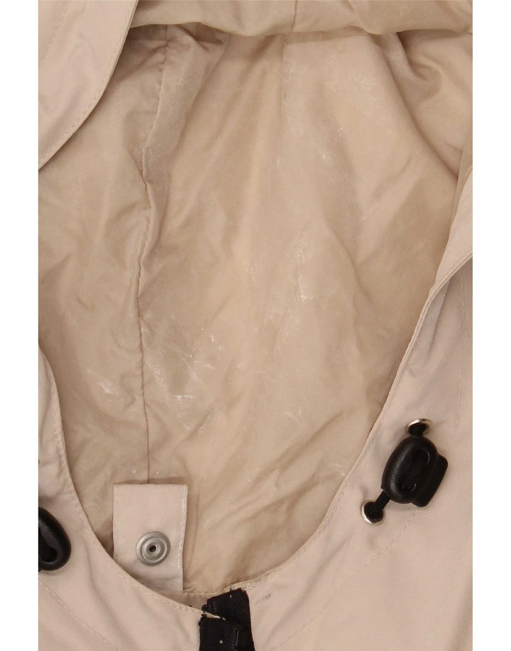 Armani Jeans Manteau imperméable à capuche pour homme IT 52 XL Beige Polyester