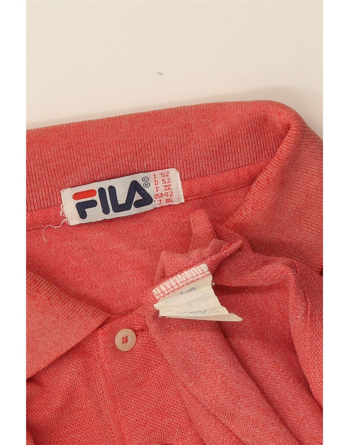 Fila Polo Homme IT 52 Large Rouge Coton