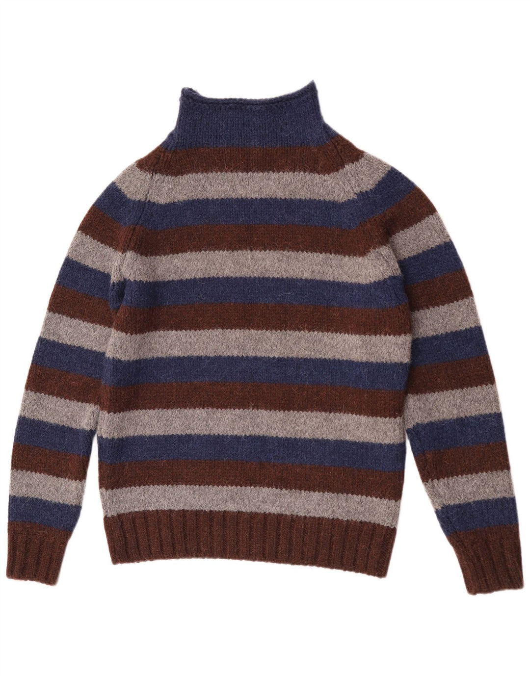 Gas Pull col roulé pour homme en laine vierge à rayures multicolores