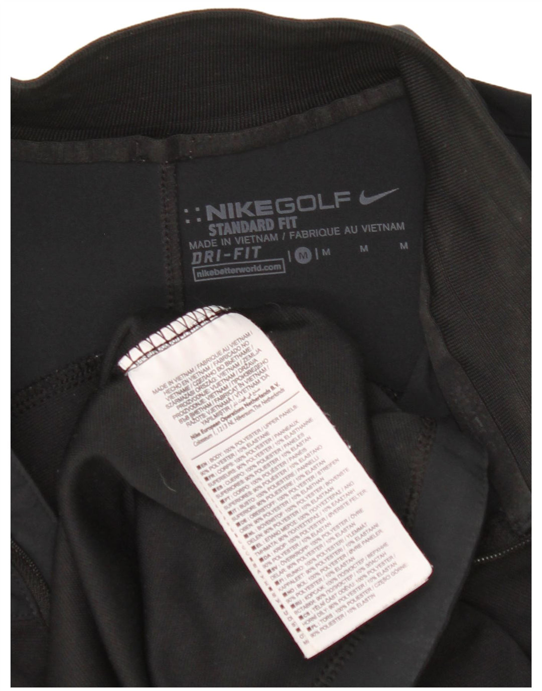 Haut de survêtement Nike Dri Fit Standard pour homme, color block, noir moyen