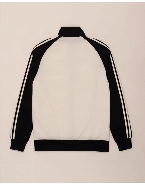 Adidas Veste de survêtement pour homme UK 34/36 Petit Blanc Colorblock