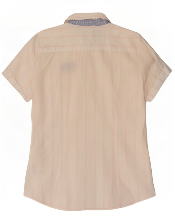 Tommy Hilfiger Chemise à manches courtes pour femme US 14 XL Coton rayé blanc