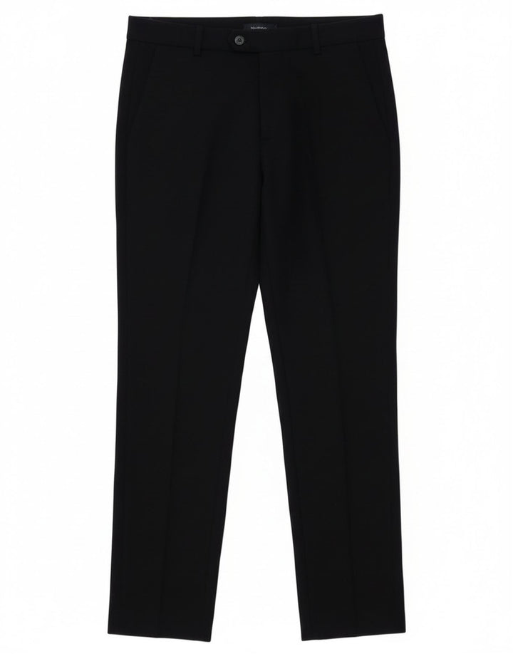 Zara Pantalon de costume slim pour femme Large W33 L30 Bleu marine