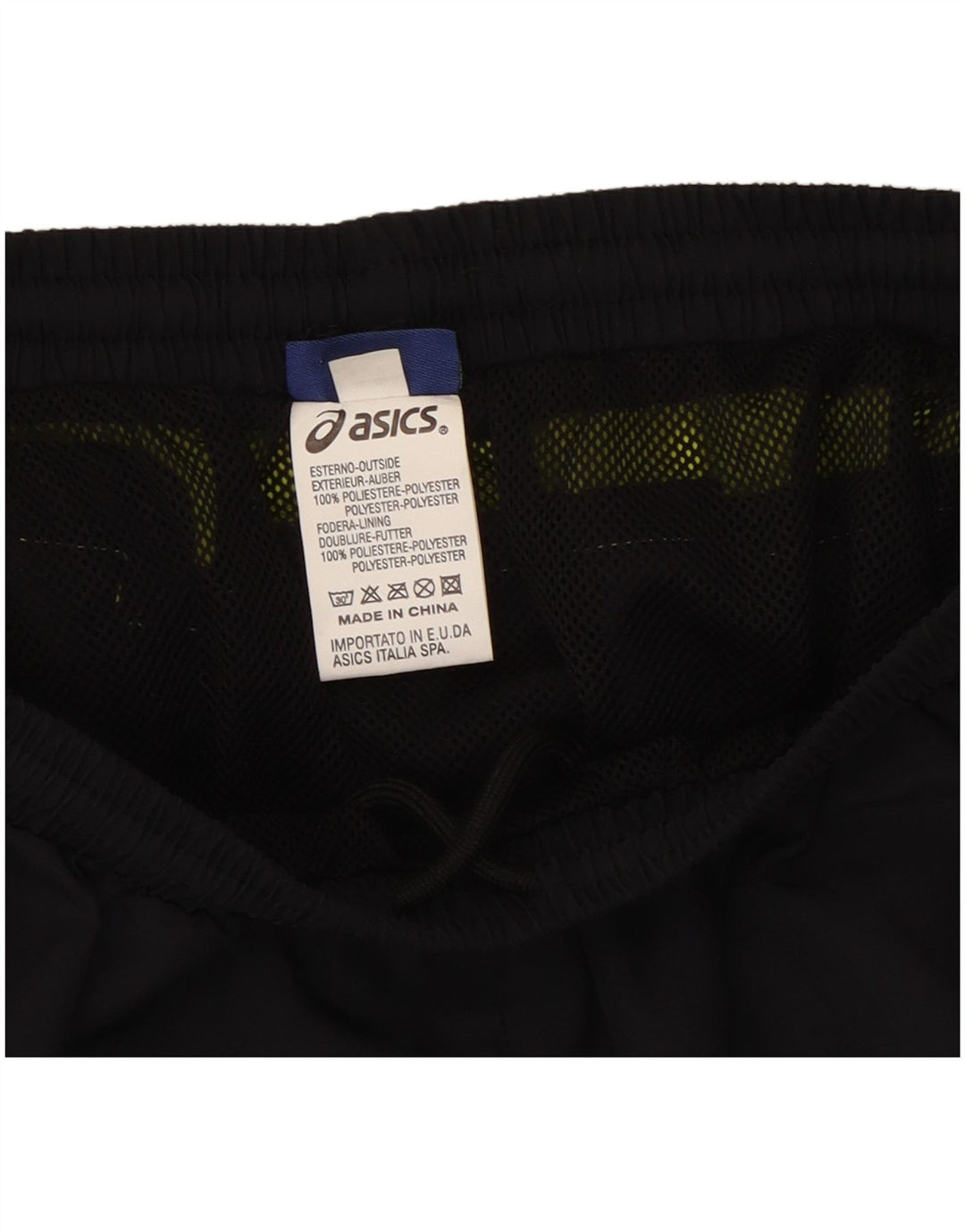 Asics Short de sport pour femme UK 12 Medium Noir Colorblock Polyester