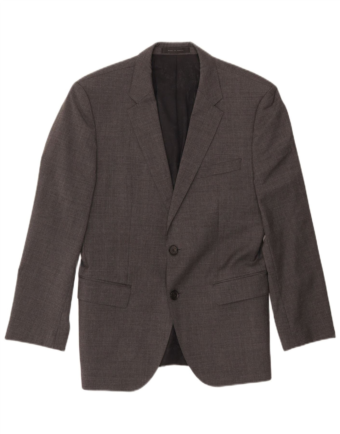 HUGO BOSS Veste Blazer 2 Boutons Homme EU 48 Gris Moyen Laine