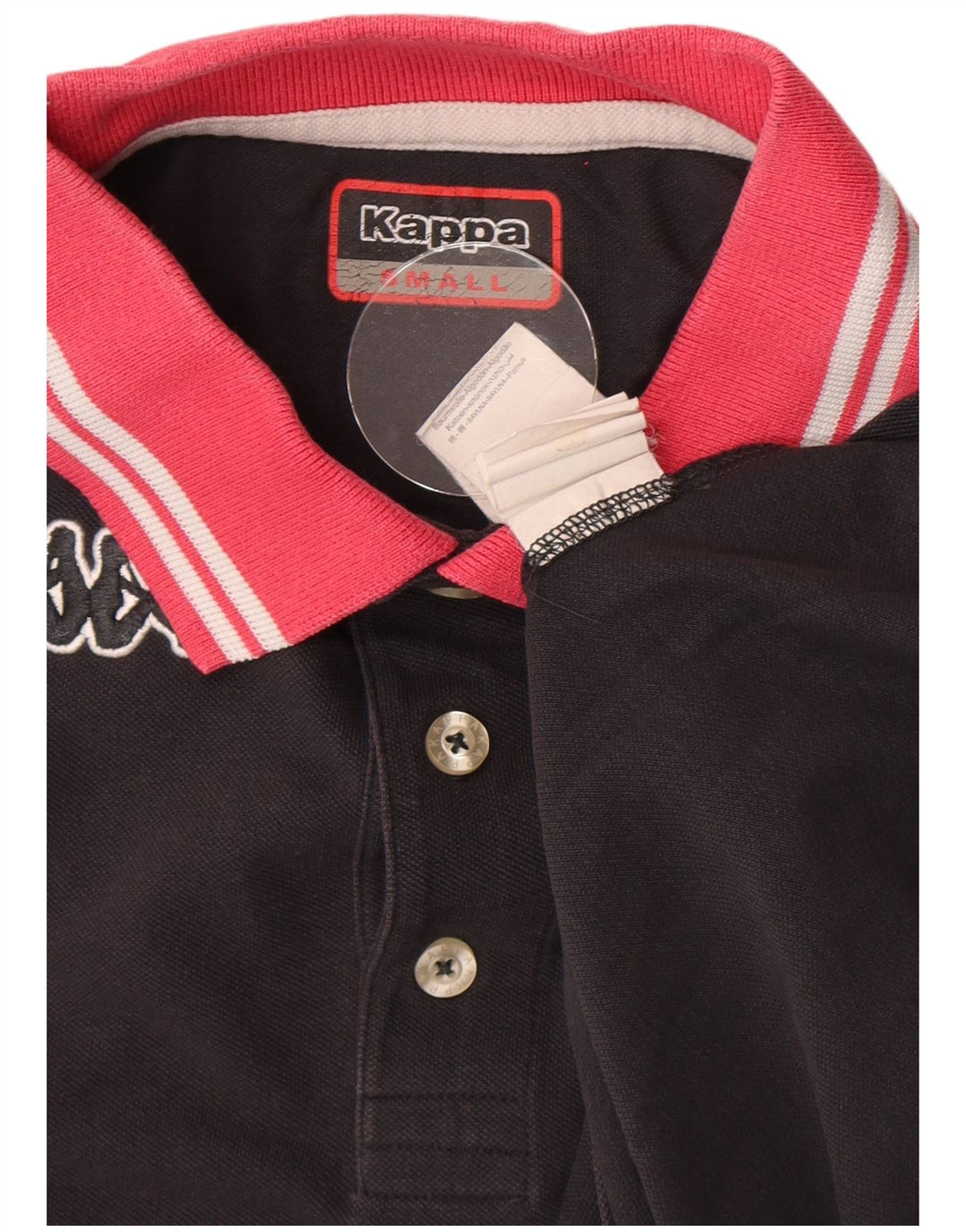 Kappa Polo Rugby Homme Petit Noir Coton
