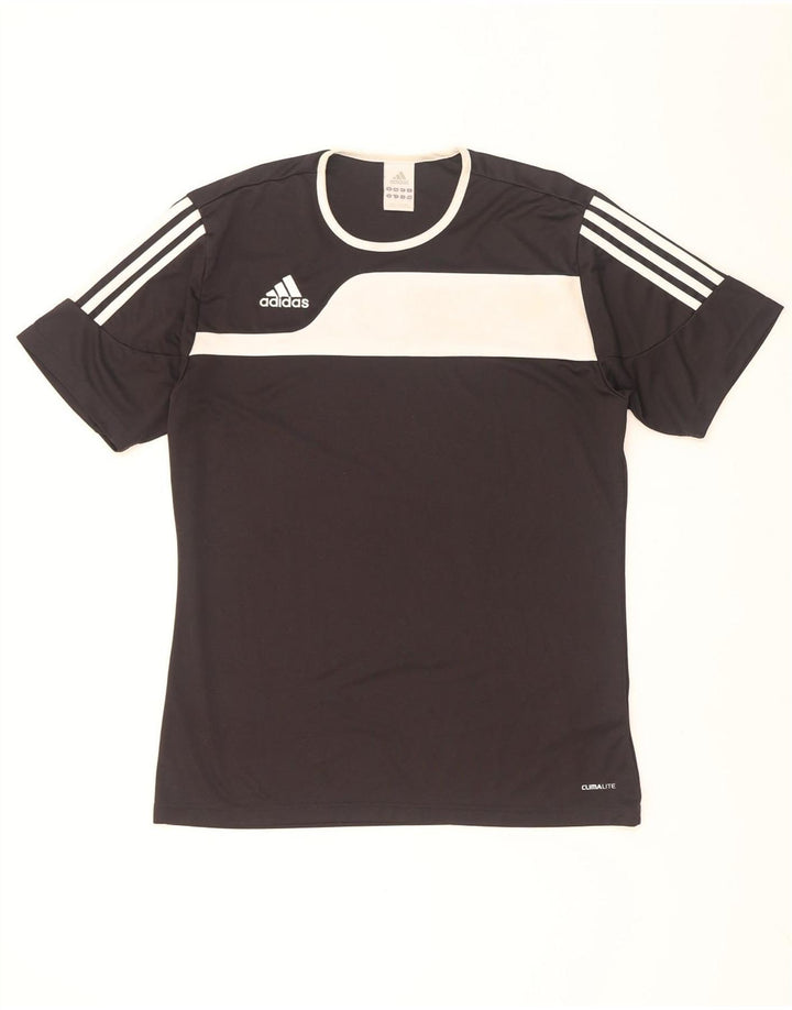 Adidas Hommes Climalite T-Shirt Haut Noir Colorblock Polyester