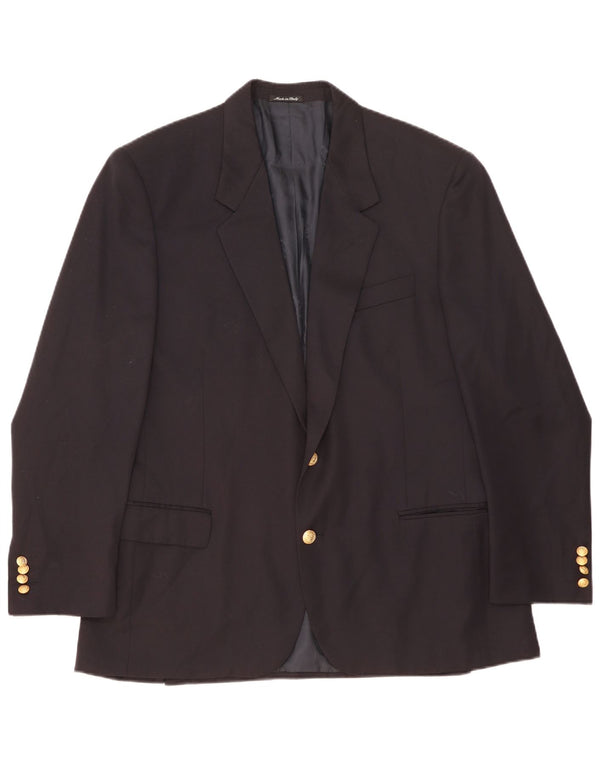Paul & Shark Veste Blazer 2 Boutons Homme IT 54 2XL Bleu Marine Laine Vierge