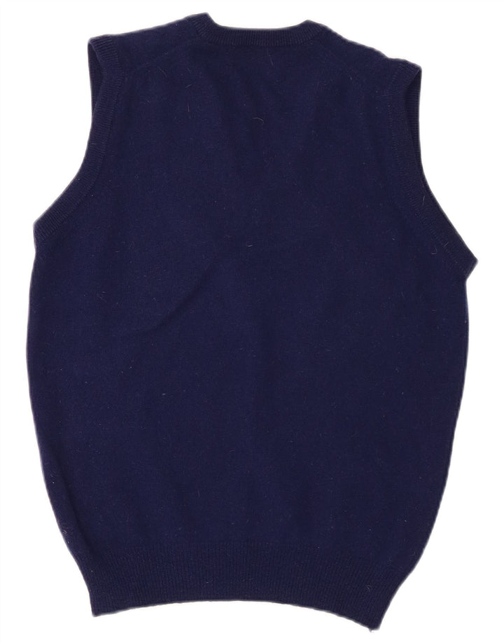 Lyle & Scott Débardeur pour homme en laine d'agneau bleu marine Small