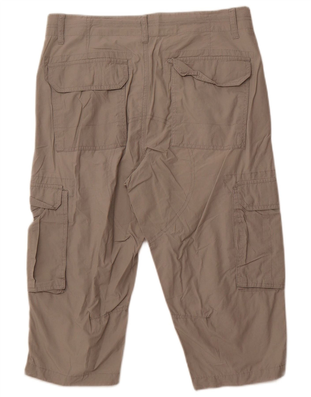 CALVIN KLEIN Bermuda Cargo Homme W32 Gris Moyen Coton