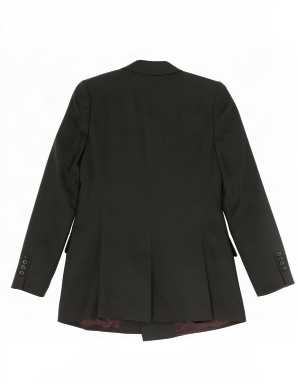 Zara Veste Blazer Double Boutonnage Femme UK 10 Petit Lyocell Vert