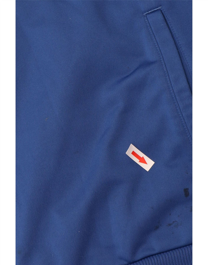 Puma Veste de survêtement pour homme Large Bleu Colorblock Polyester