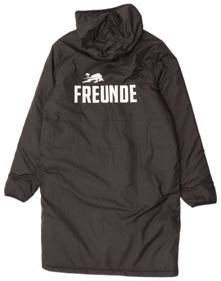Nike Manteau rembourré à capuche graphique pour homme UK 40 Large Noir Polyester