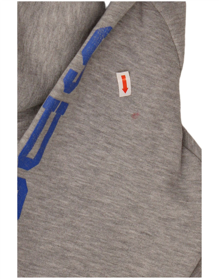 Superdry Pull à Capuche Graphique Zippé Homme Gris Moyen Polyester