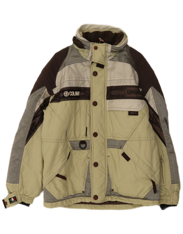 Colmar Veste de ski à capuche graphique pour homme US 42 Large Vert Colourblock