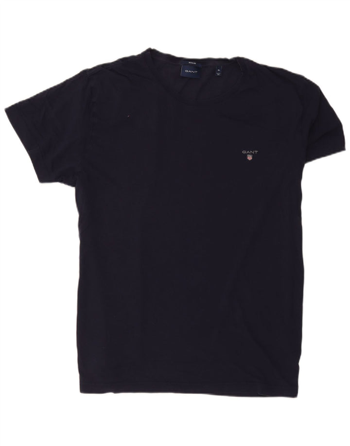Gant Homme Regular T-Shirt Top XL Bleu Marine Coton