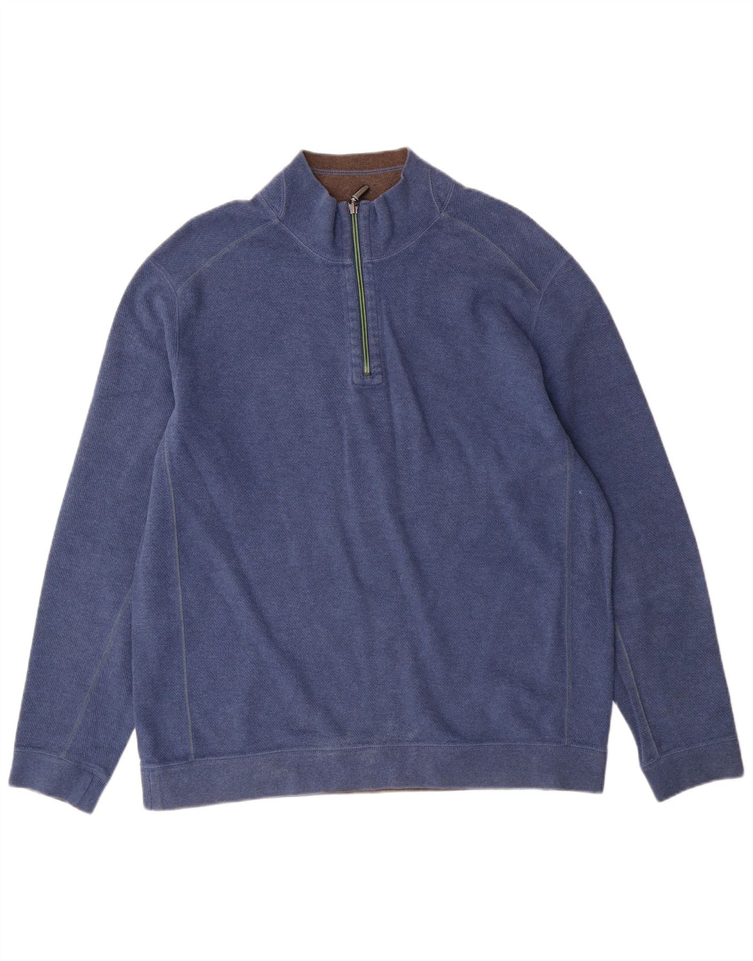 Tommy Bahama Sweat-shirt à col zippé pour homme, grand bleu
