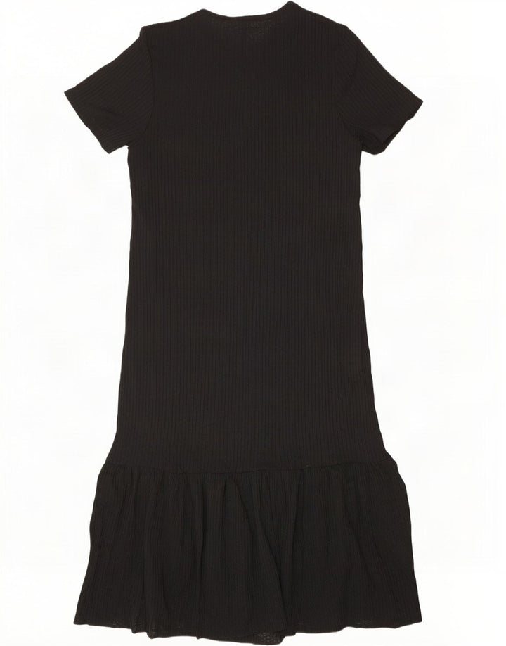 Zara Robe Maxi Femme UK 10 Petit Noir