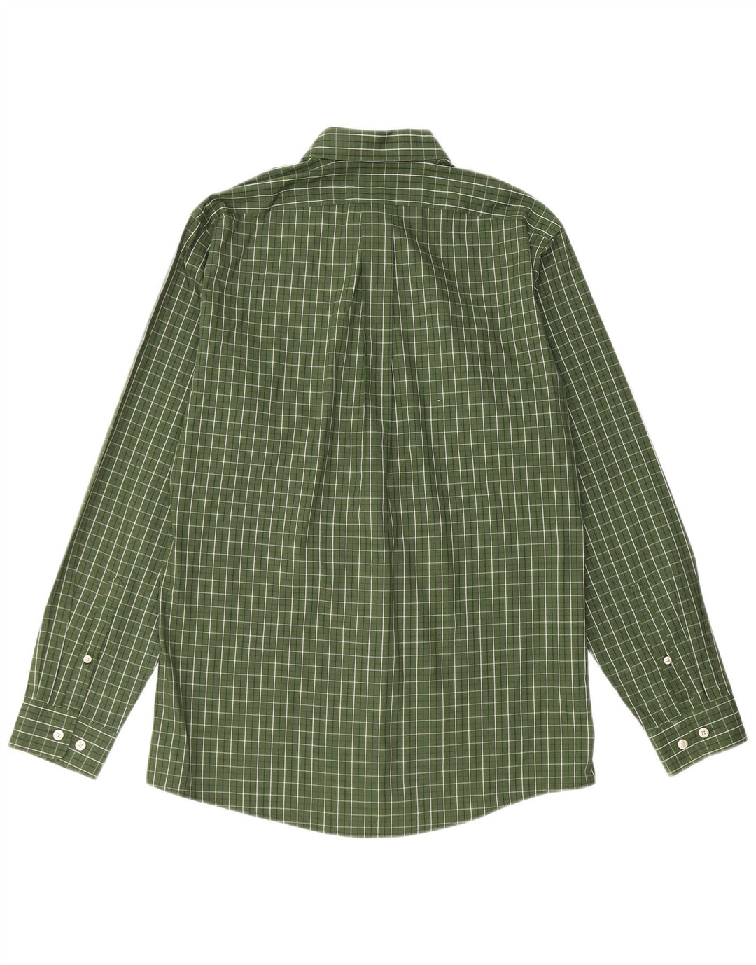 Eddie Bauer Chemise cintrée pour homme en coton à carreaux vert moyen
